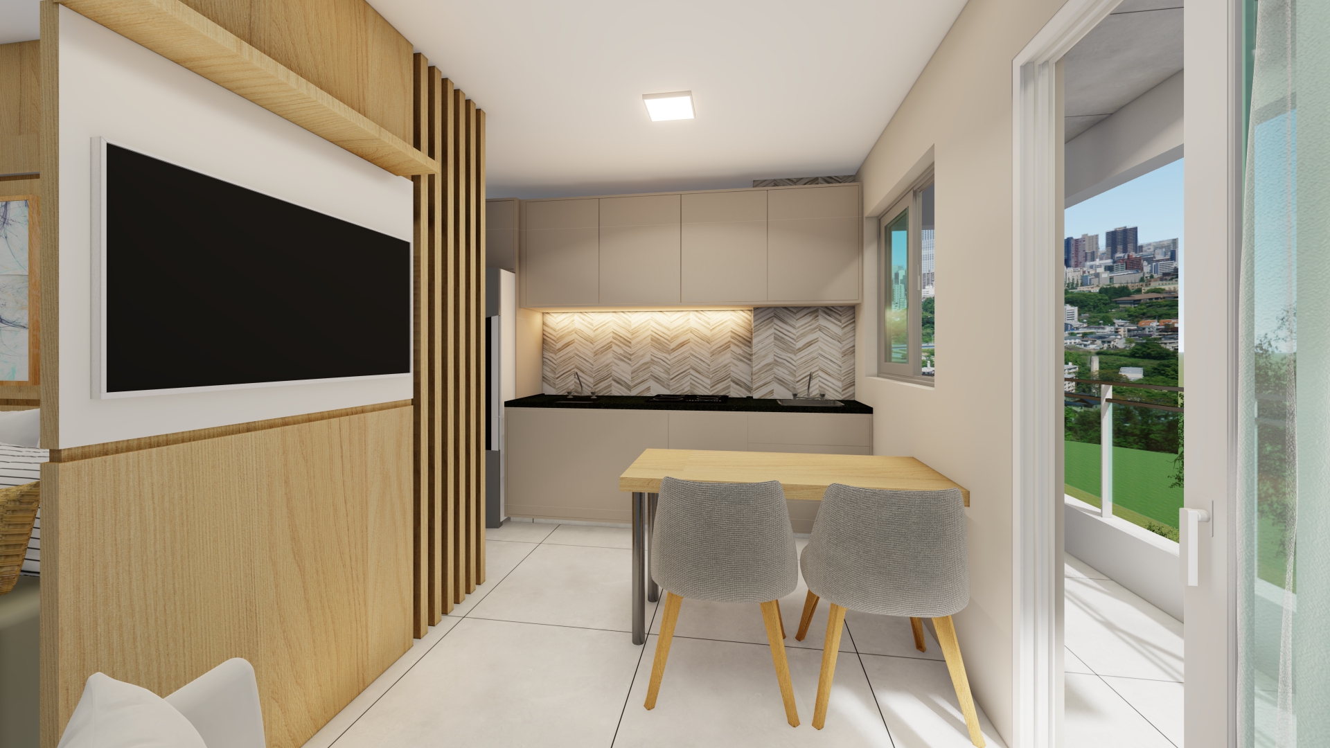 ED. ANTARES- studio - SALA-COZINHA
